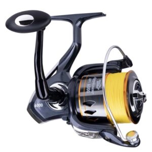 Jarvis Walker Applause 6000 Spin Reel Spooled with 20lb Braid - 4 Bearing Reel