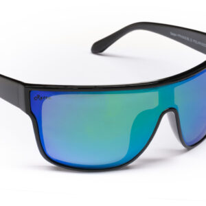 Ugly Fish Retro Series Gaze PR4905 BLGR Shiny Black / Green Revo Polarised Lenses