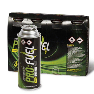 Companion Pro:Fuel Butane Cartridges (Push on) 220g 4pk