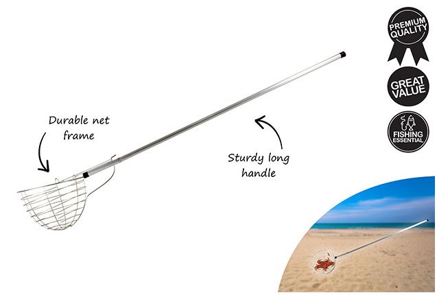 Fishteck Crab Scoop Net - Aluminium Handle