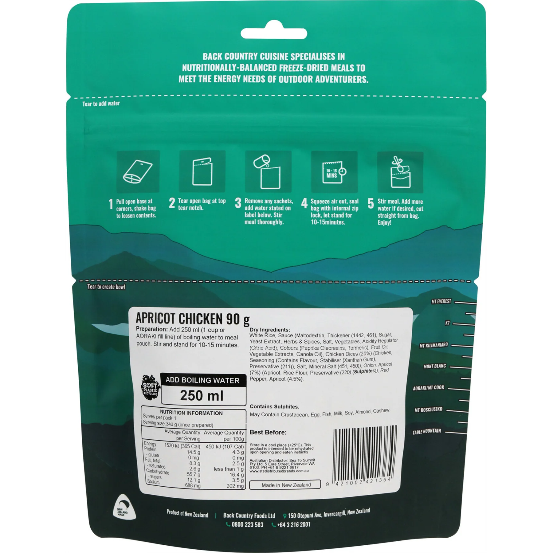 Back Country Cuisine Apricot Chicken - Image 3