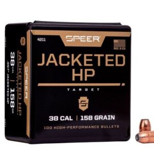 Speer .38Cal (357 Diameter) - 158 JHP (100Pk)