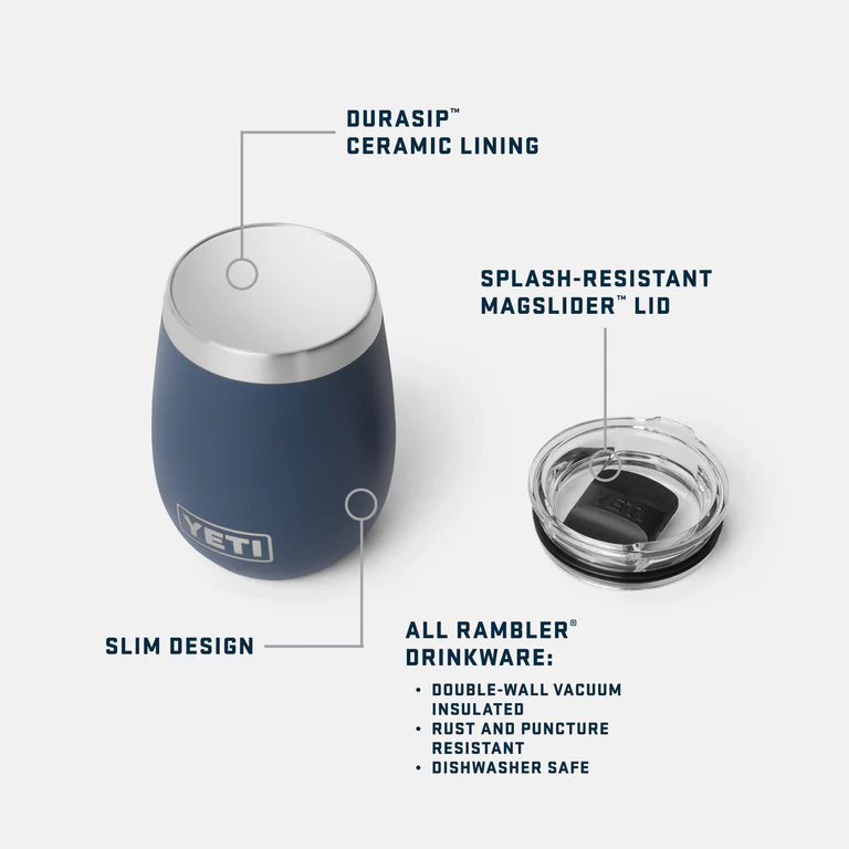 Yeti 10oz Rambler Wine Tumbler - Ceramic Lined - Image 5