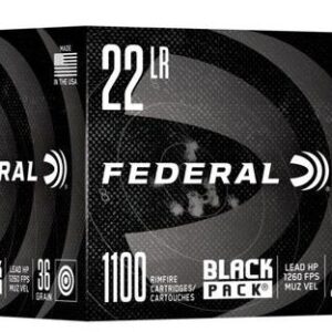 Federal 22Lr - 36Gr Black Pack - 1100 pk - 1260FPS