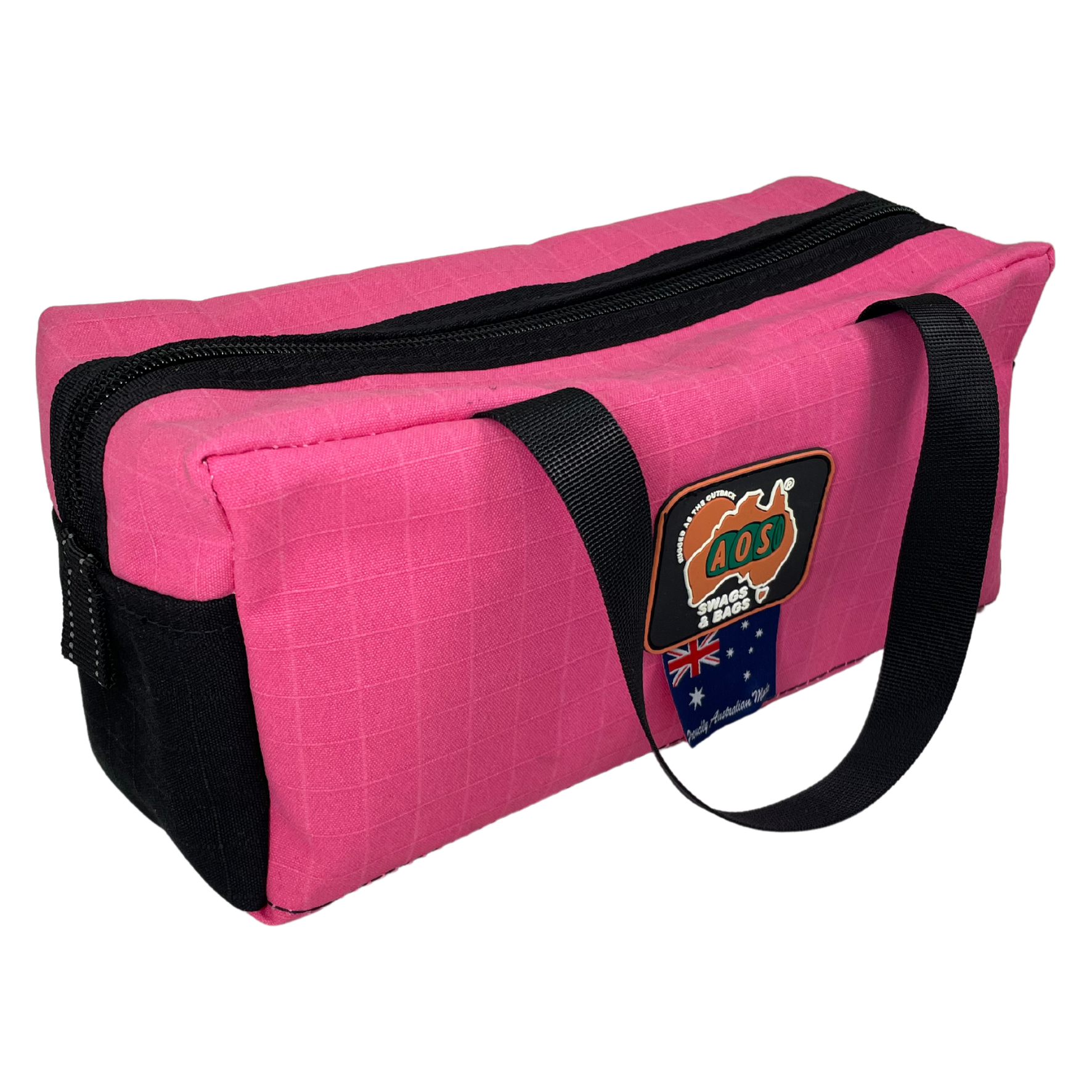 AOS Deluxe Canvas Toiletires Bag, Internal Mesh Pockets - Image 4