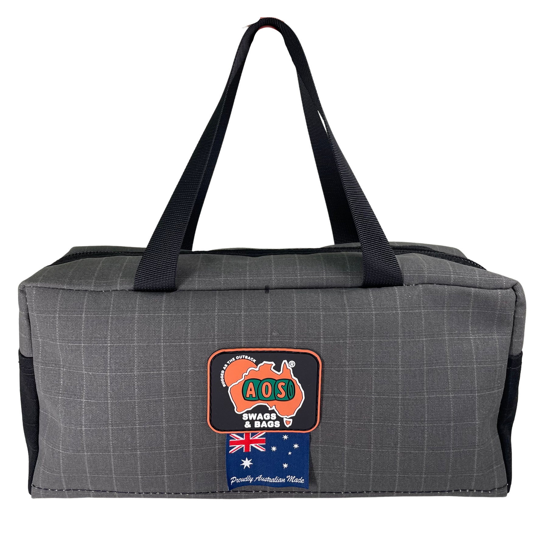 AOS Deluxe Canvas Toiletires Bag, Internal Mesh Pockets - Image 5
