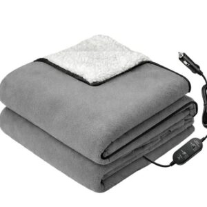 Wildtrak 12V Sherpa Electric Blanket, 45W Rated Power, 150 x 100cm