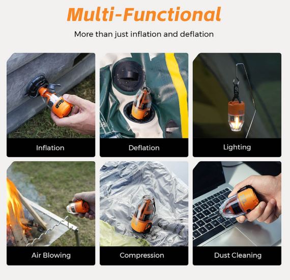 Olight Max Pump 3 Portable Air Pump 5 Kpa with Camping Light - Image 2