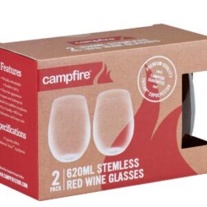 Tritan Stemless Red Wine 620ML 2 Pack