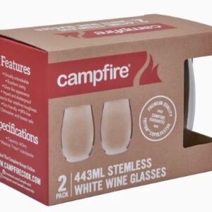 Tritan Stemless White Wine 443ML 2 Pack