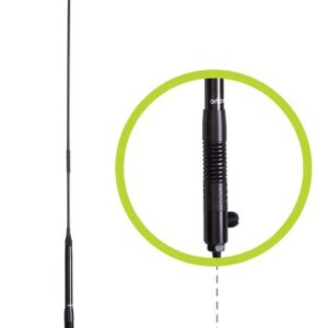 ANU250 6.5dBi UHF CB Antenna with Elevated Feed and Flexible Whip
