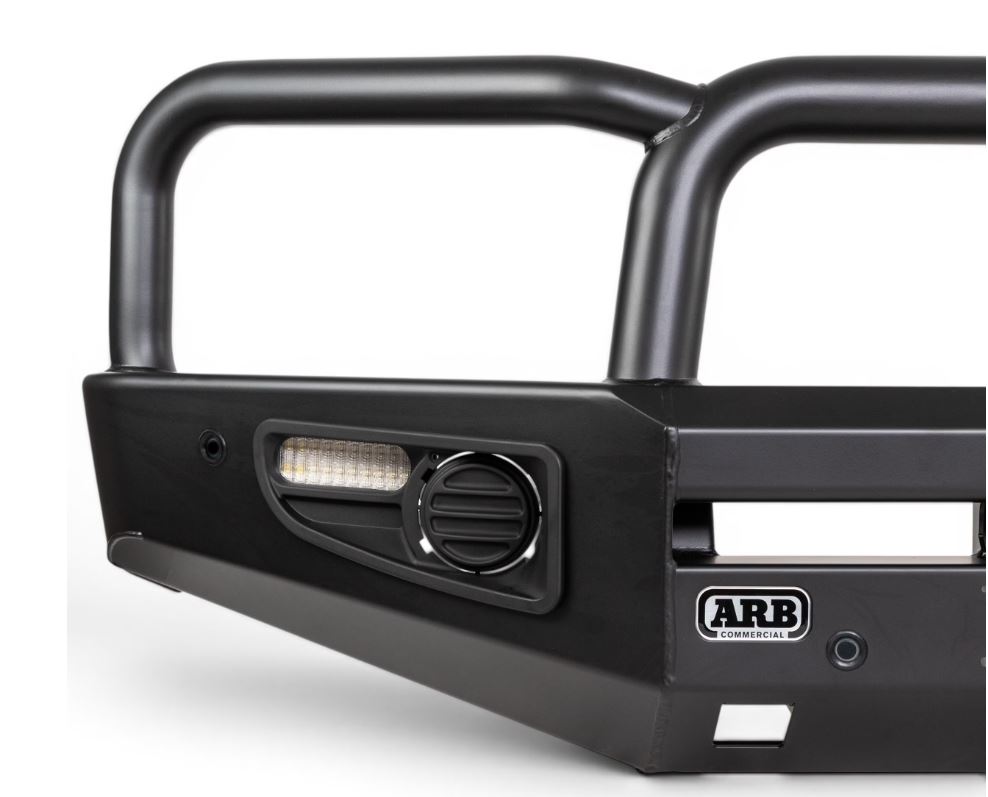 ARB Commercial Steel Bull Bar Winch Compatible - Toyota Hilux 26 - Image 2