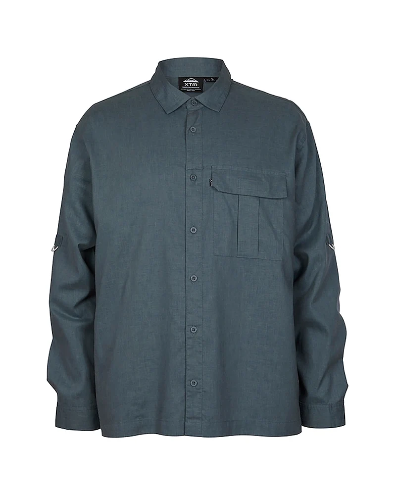 XTM Mens Messmate Hemp-Blend Hiking Long-Sleeve Shirt - Image 6